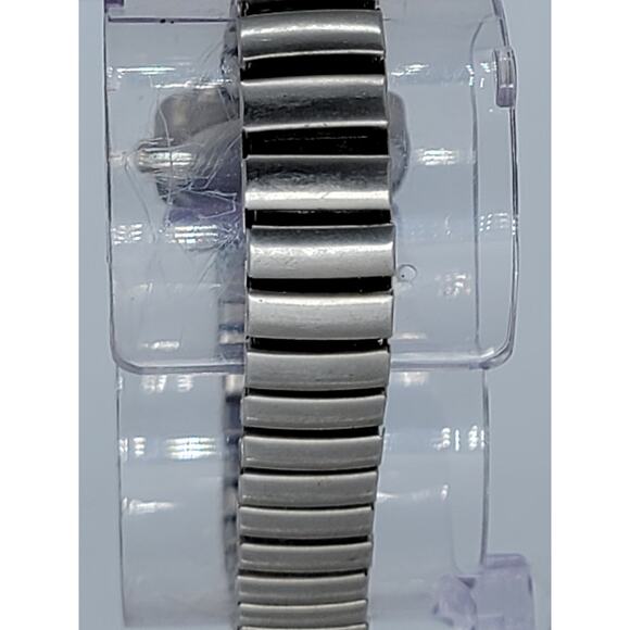 Louis Arden Ladies Silver Tone Quartz Stainless Steel Expanding Bracelet Watch - Picture 9 of 16